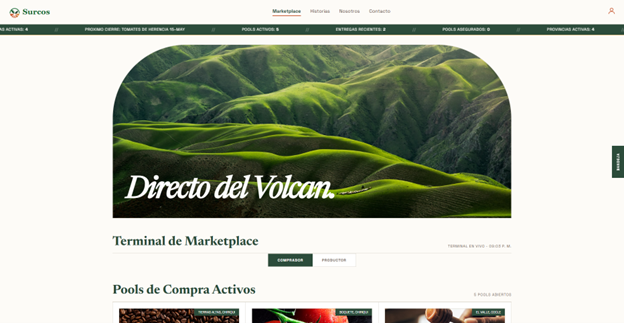 Marketplace agrícola Surcos